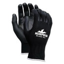 MCR Safety 9669S Economy PU Coated Work Gloves, Black, Small, 1 Dozen