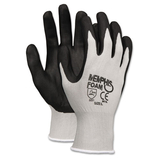 Memphis CRW9673L Economy Foam Nitrile Gloves, Large, Gray/black, 12 Pairs