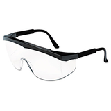 Crews CRWSS110BX Stratos Safety Glasses, Black Frame, Clear Lens