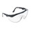 CREWS, INC. CRWTK110 Tomahawk Wraparound Safety Glasses, Black Nylon Frame, Clear Lens, 12/box, Price/BX