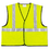 Mcr Safety CRWVCL2SLXL2 Class 2 Safety Vest, Fluorescent Lime W/silver Stripe, Polyester, 2x, Price/EA