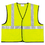 Mcr Safety CRWVCL2SLXL Class 2 Safety Vest, Polyester, X-Large, Fluorescent Lime with Silver Stripe, Price/EA