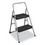 Cosco CSC11137PBL1E 2-Step Folding Steel Step Stool, 200 lb Capacity, 28.13" Working Height, Cool Gray, Price/EA