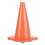 Champion Sports CSIC18OR Hi-Visibility Vinyl Cones, 18" Tall, Fluorescent Orange, 10.63" x 10.63" Base, Price/EA