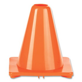 Champion Sports CSIC6OR Hi-Visibility Vinyl Cones, 6" Tall, Orange