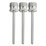 Champion Sports CSIINB Nickel-Plated Inflating Needles For Electric Inflating Pump, 3/pack