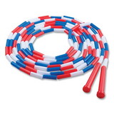 Champion Sports CSIPR16 Segmented Plastic Jump Rope, 16ft, Red/blue/white