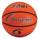 Champion Sports CSIRBB1 Rubber Sports Ball, For Basketball, No. 7, Official Size, Orange