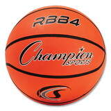 Champion Sports CSIRBB4 Rubber Sports Ball, For Basketball, No. 6, Intermediate Size, Orange