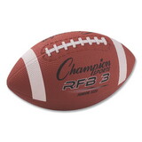 Champion Sports CSIRFB3 Rubber Sports Ball, For Football, Junior Size, Brown