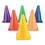 CHAMPION SPORT CSITC9SET High-Visibility Plastic Cones, 9" Tall, Assorted Colors, 5" x 5" Base, 6/Set, Price/ST