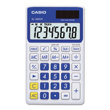 Casio SL-300VC-BE SL-300SVCBE Handheld Calculator, 8-Digit LCD, Blue