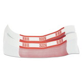 Coin-Tainer CTX400500 Currency Straps, Red, $500 In $5 Bills, 1000 Bands/pack
