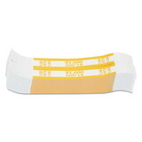 Coin-Tainer CTX401000 Currency Straps, Yellow, $1,000 In $10 Bills, 1000 Bands/pack