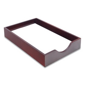 Advantus CVR07223 Hardwood Legal Stackable Desk Tray, Mahogany