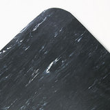 CROWN MATS & MATTING CWNCU3660BK Cushion-Step Surface Mat, 36 X 60, Marbleized Rubber, Black
