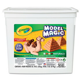 Crayola CYO232412 Model Magic Modeling Compound, 8 oz Packs, 4 Packs, Assorted Natural Colors, 2 lbs