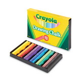 Crayola CYO510403 Colored Drawing Chalk, 12 Assorted Colors 12 Sticks/set