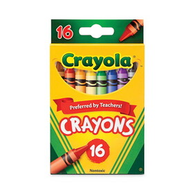 Crayola CYO523016 Classic Color Crayons, Peggable Retail Pack, 16 Colors/Pack
