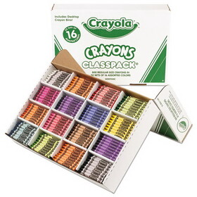 Crayola CYO528016 Classpack Regular Crayons, 16 Colors, 800/Box