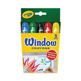 Crayola CYO529765 Washable Window Crayons, 5/set