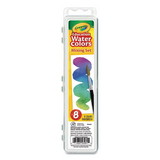 Crayola CYO530081 Watercolor Mixing Set, 7 Assorted Colors, Palette Tray