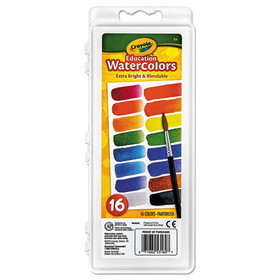 Crayola CYO530160 Watercolors, 16 Assorted Colors, Palette Tray