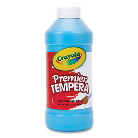 Crayola CYO541216048 Premier Tempera Paint, Turquoise, 16 oz Bottle