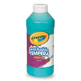 Crayola CYO543155048 Artista II Washable Tempera Paint, Turquoise, 16 oz Bottle