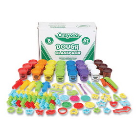 Crayola CYO570172 Dough Classpack, 3 oz, 8 Assorted Colors with 81 Modeling Tools