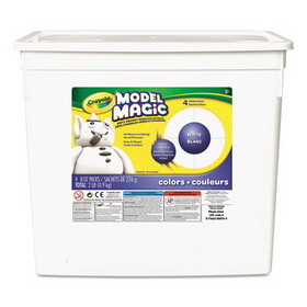 Crayola CYO574400 Model Magic Modeling Compound, 8 Oz Each Packet, White, 2 Lbs.