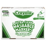 Crayola CYO588200 Washable Classpack Markers, Broad Point, Assorted, 200/box