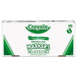 Crayola CYO588201 Non-Washable Classpack Markers, Broad Point, 16 Classic Colors, 256/box