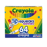 Crayola CYO588764 Pip-Squeaks Skinnies Washable Markers, 64 Colors, 64/set