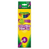 Crayola CYO684008 Long Barrel Colored Woodcase Pencils, 3.3 Mm, 8 Assorted Colors/set
