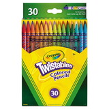 Crayola CYO687409 Twistables Colored Pencils, 30 Assorted Colors/pack