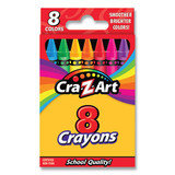 Cra-Z-Art CZA1021248 Crayons, 8 Assorted Colors, 8/Pack