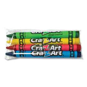 Cra-Z-Art CZA10314200 Washable Crayons, Assorted, 4/Pack
