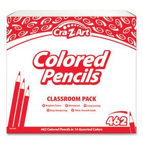 Cra-Z-Art CZA740021 Colored Pencils, 14 Assorted Lead/Barrel Colors, 462/Set