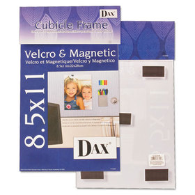 DAX MANUFACTURING INC. DAXN140285M Velcro Magnetic Cubicle Photo Document Frame, Acrylic, 8 1/2 X 11, Clear
