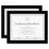 DAX MANUFACTURING INC. DAXN15832 Document/certificate Frames, Wood, 8 1/2 X 11, Black, Set Of Two, Price/ST