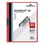 Durable DBL220303 Vinyl Duraclip Report Cover W/clip, Letter, Holds 30 Pages, Clear/red, Price/BX