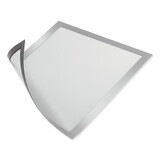 Durable 472123 DURAFRAME Magnetic Sign Holder, 5.5 x 8.5, Silver Frame, 2/Pack