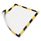 Durable 4772130 DURAFRAME Security Magnetic Sign Holder, 8 1/2 x 11, Yellow/Black Frame, 2/Pack