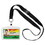 Durable DBL826819 Shell-Style Id Card Holder, Vertical/horizontal, With Necklace, Clear, 10/pack, Price/PK