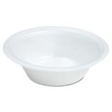 Dart DCC12BWWQRPK Quiet Classic Laminated Foam Dinnerware, Bowl, 12 oz, White, 125/Pack