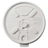 Dart DCC12FTL Lift n' Lock Plastic Hot Cup Lids, Fits 10 oz to 14 oz Cups, White, 1,000/Carton