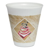 Dart DCC12X16GPK Cafe G Foam Hot/cold Cups, 12 Oz, Brown/red/white, 20/pack