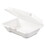 Dart DCC205HT1 Foam Hinged Lid Containers, 1-Compartment, 6.4 x 9.3 x 2.9, White, 100/Pack, 2 Packs/Carton, Price/CT