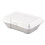 Dart DCC205HT1 Foam Hinged Lid Containers, 1-Compartment, 6.4 x 9.3 x 2.9, White, 100/Pack, 2 Packs/Carton, Price/CT